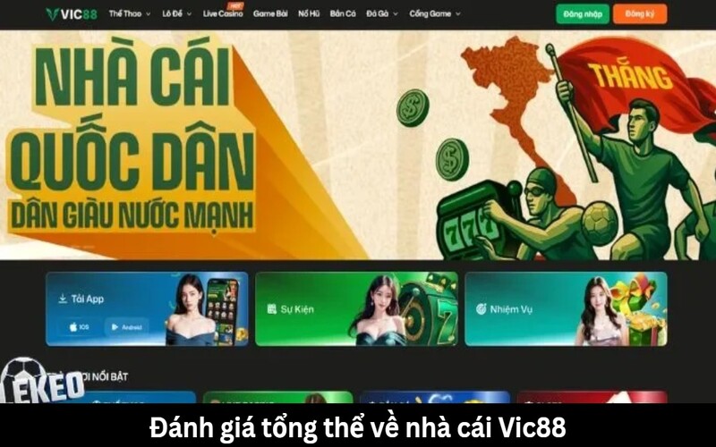 Đánh giá tổng thể về nhà cái Vic88