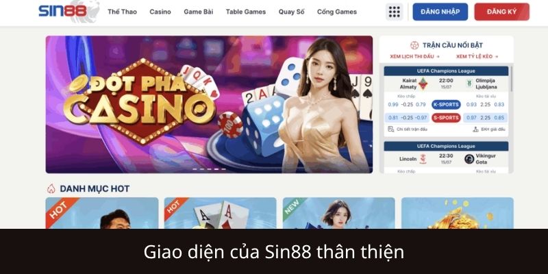 Những điểm nổi bật của nhà cái Sin88