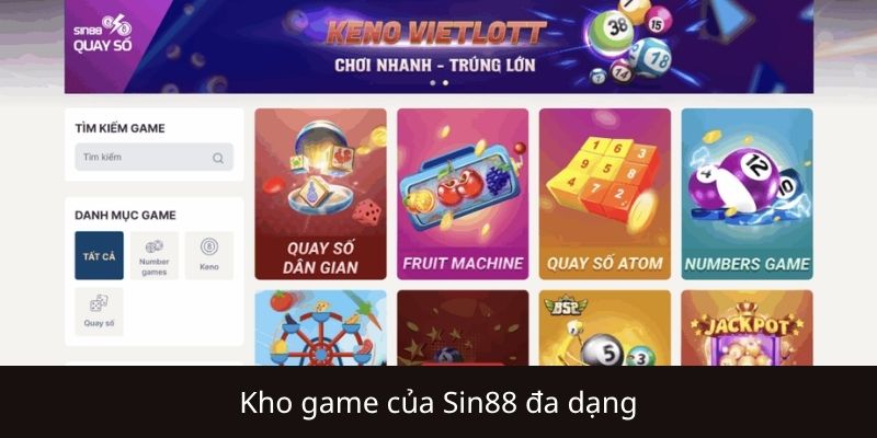Những điểm nổi bật của nhà cái Sin88