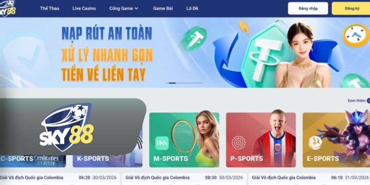 Sky88 – Nhà cái giải trí trực tuyến hơn 100 triệu lượt chơi