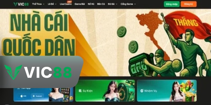 Vic88 - Làn gió mới của làng giải trí kiếm tiền trực tuyến