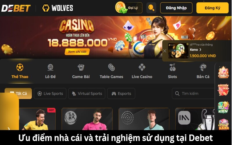 Ưu điểm Debet đến từ giao diện và trải nghiệm người dùng