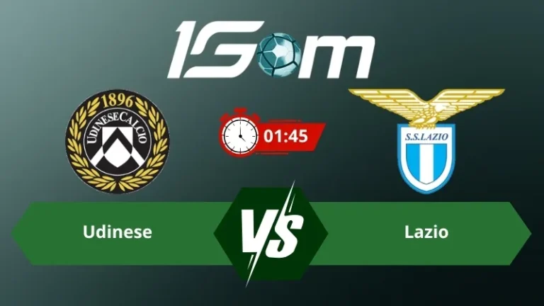 Soi kèo Udinese vs Lazio 01h45 ngày 08/09/2026 – Serie A